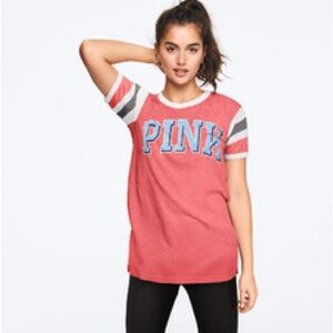 Victoria’s Secret pink oversized logo shirt size S